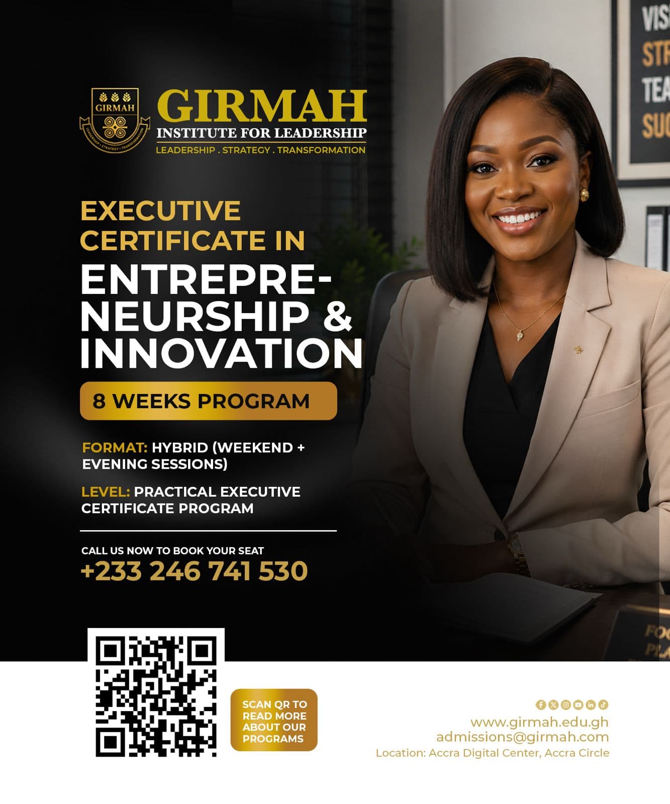 EXECUTIVE CERTIFICATE ENTREPRENEURSHIP & INNOVATION training session