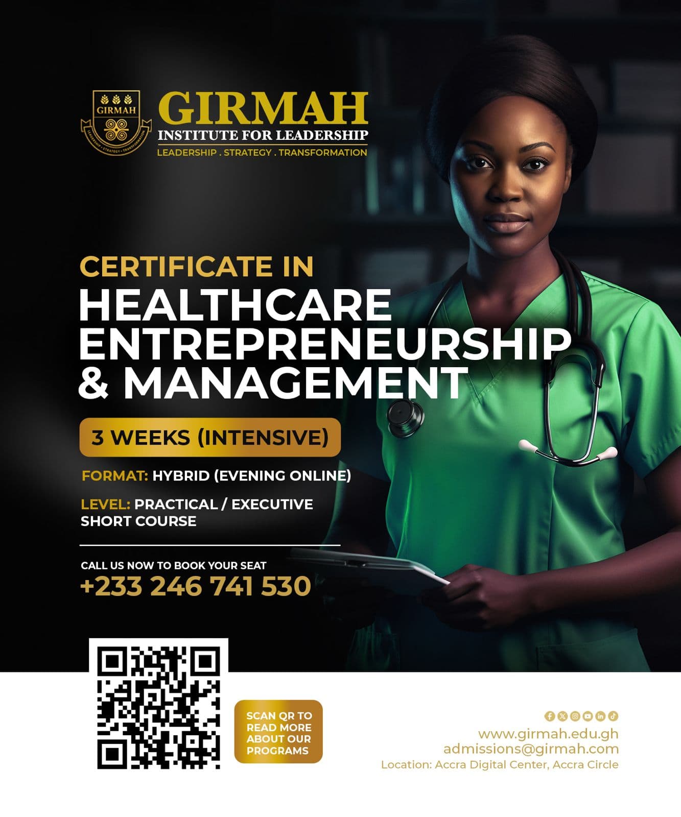 HEALTHCARE ENTREPRENEURSHIP & MANAGEMENT training session